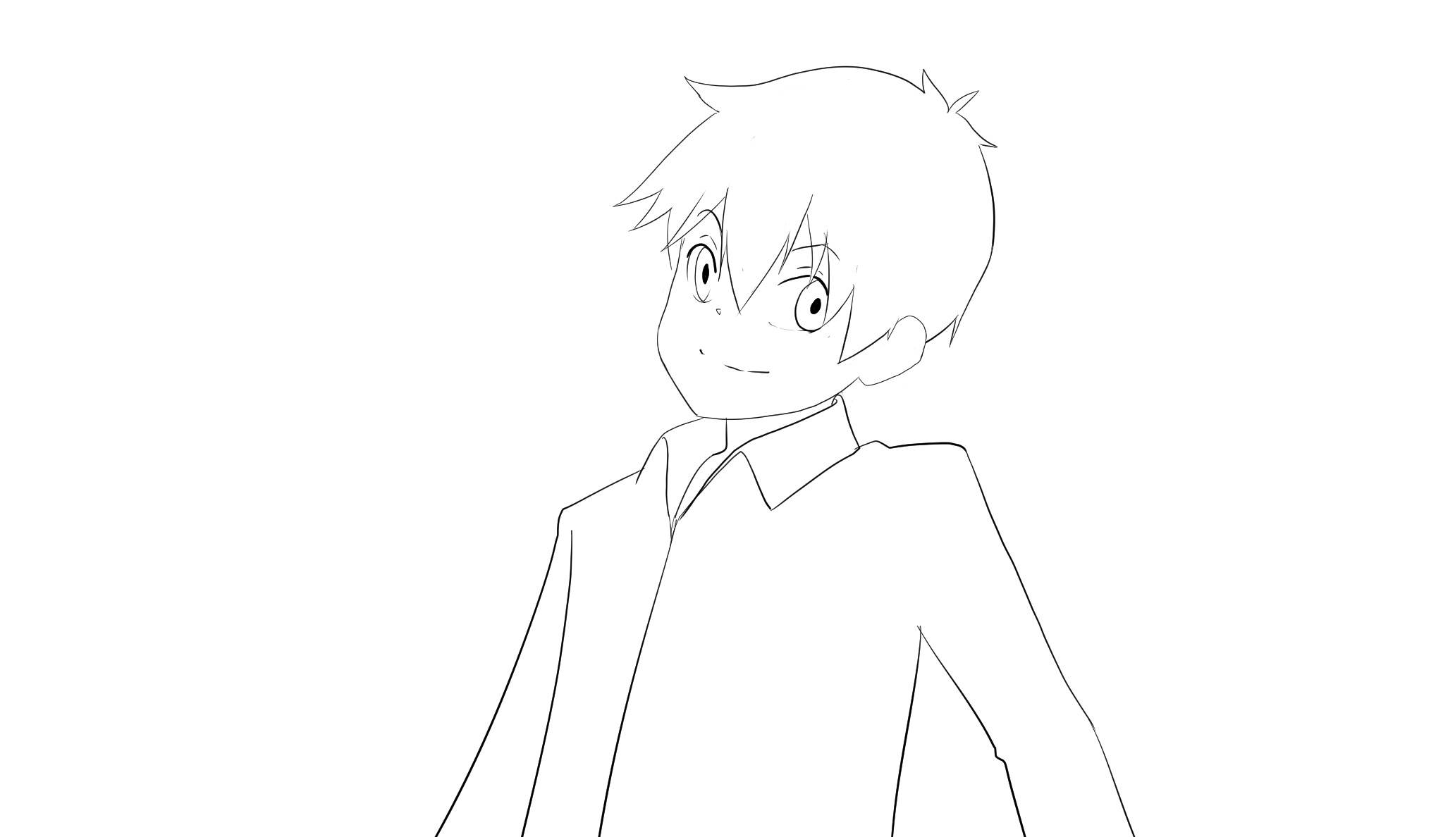 Turn keyframe 3: facing forward